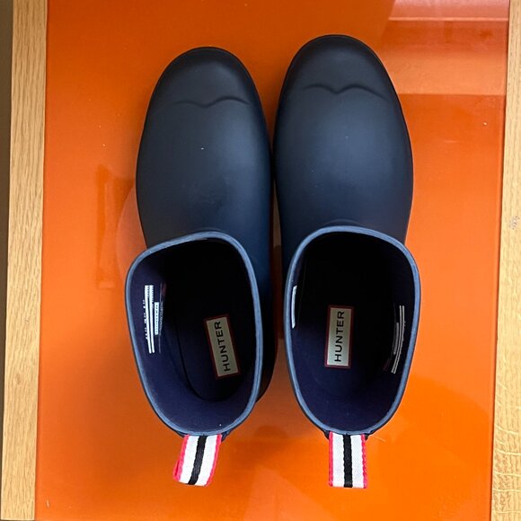 Hunter Women's Navy Blue Rain Boots - Size 8 NWT - Picture 5 of 12